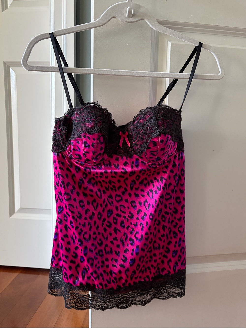 Pink Leopard Lace Mini Dress Halloween Costume